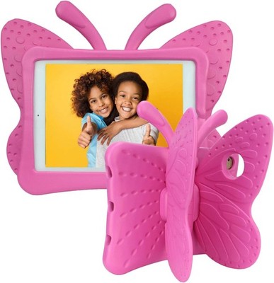 Case for iPad 6th Gen 9.7'', Shockproof EVA Foam with Stand, Cute Butterfly Desig