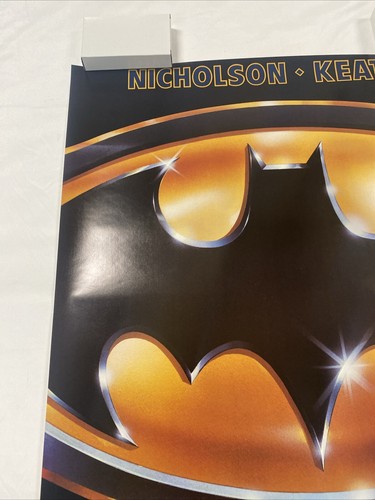 NOS 1989 BATMAN ORIGINAL ROLLED UNUSED 27x40 ONE SHEET MOVIE POSTER KEATON DC - Picture 4 of 8