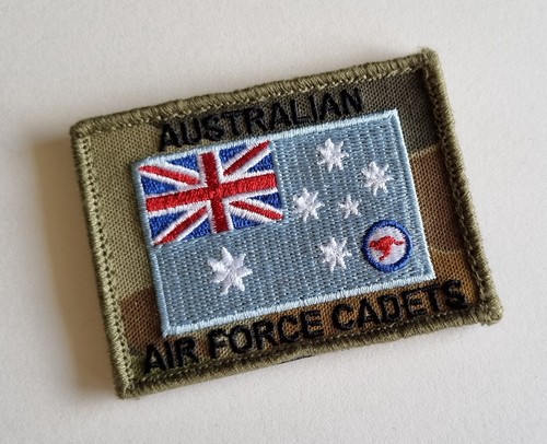 1 x RAAF - DPCU Air Force Cadet National Flag Hook & Loop Arm Patch - Picture 2 of 4