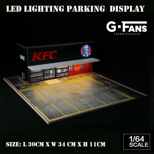 Diorama 1:64 Car Parking Lot Display Model LED Lighting Car Garage Scene Model\" - Picture 98 of 143
