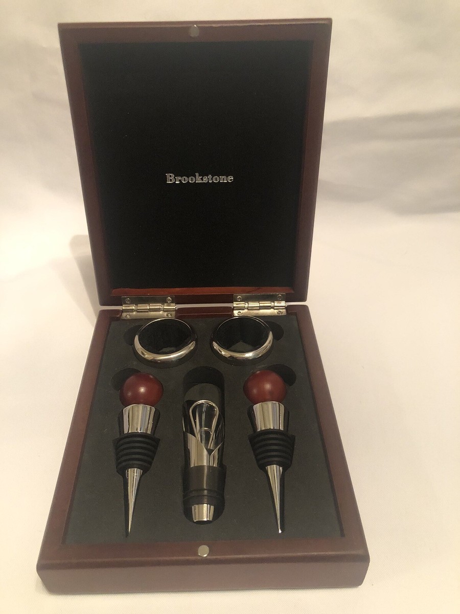 ワイン Brookstone 6-Piece Rosewood Wine Set Brookstone Rosewood Wine Set 6 Piece With Storage Box. | eBay