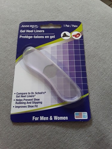 1 pair ASSURED GEL HEEL LINERS FOR MEN 