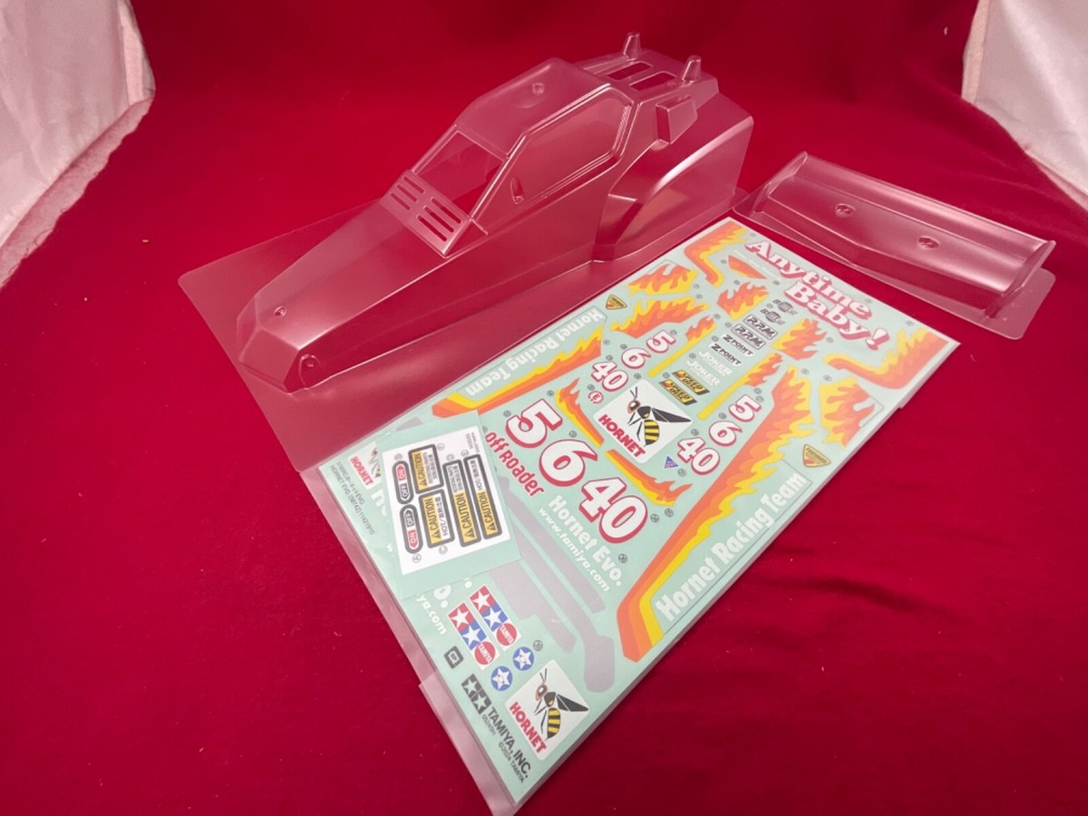 TAMIYA　ホーネット　ボディ・ウィング・ステッカー　各2セット TAMIYA HORNET EVO BODY + WING / DECALS CLEAR LEXAN STICKERS
