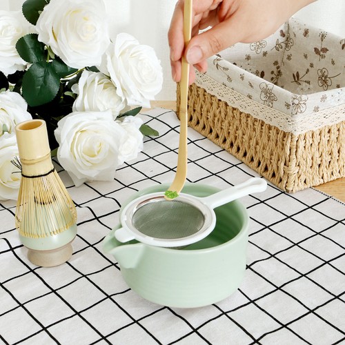 5Pcs Matcha Whisk Set with Ceramic Match Bowl Matcha Whisk Holder Bamboo⊇ - Picture 4 of 22