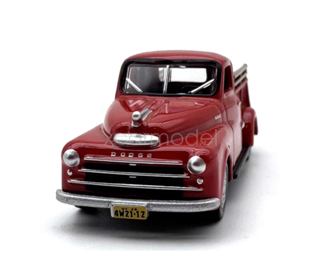 1:87 Scale Red Dodge Pickup Truck B-1B Diecast Metal Sports Model Car