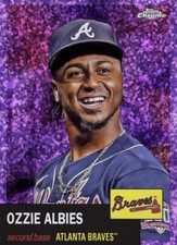 [DIGITAL] Topps Bunt - Ozzie Albies Chrome Platinum 23 S1 Purple Speckle Base