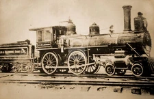 4-4-0 Steam Locomotive Annapolis & Baltimore Short Line RPPC Photo Postcard COPY