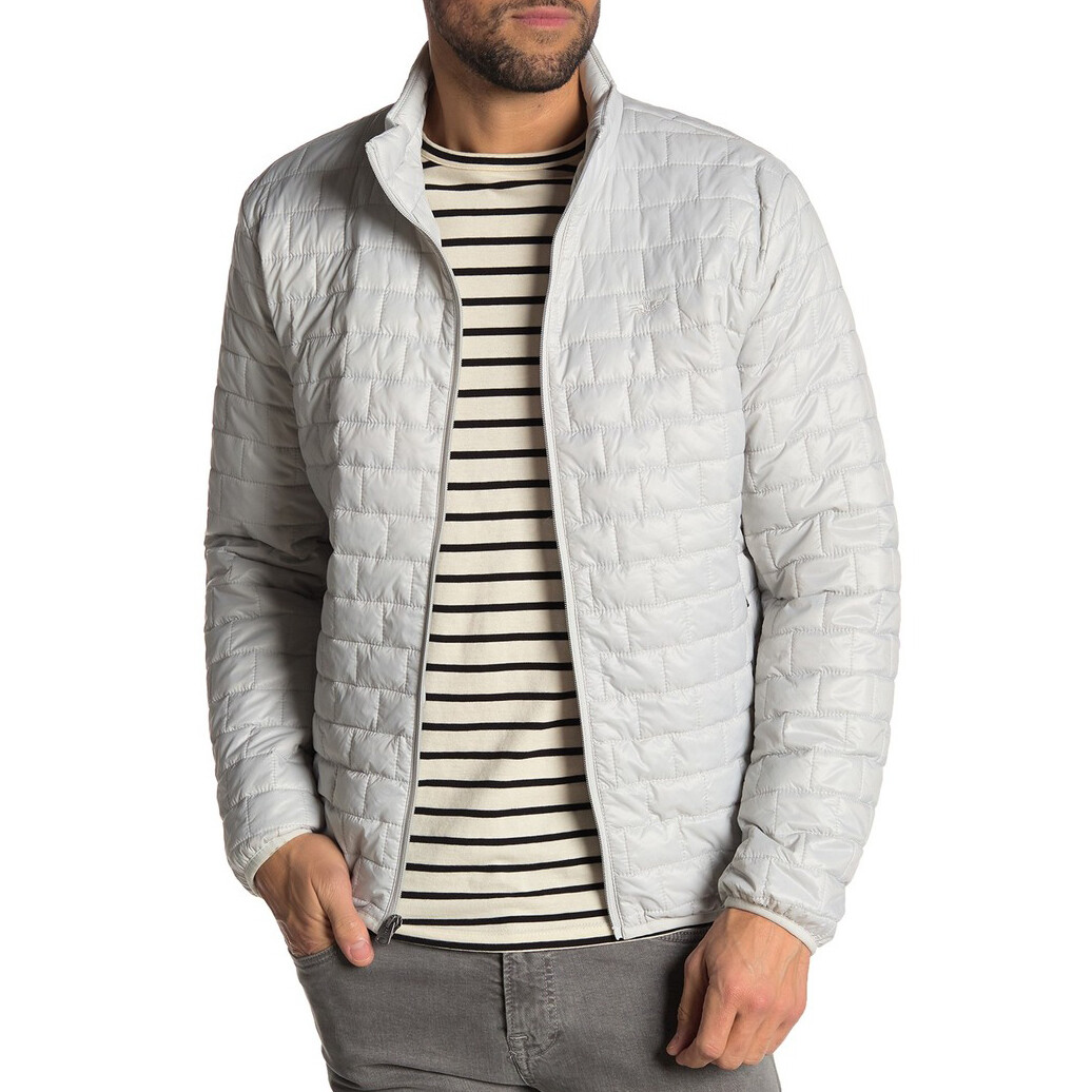 Dockers Men's Grey PACKABLE Quilted Puffer Jacket XXL
