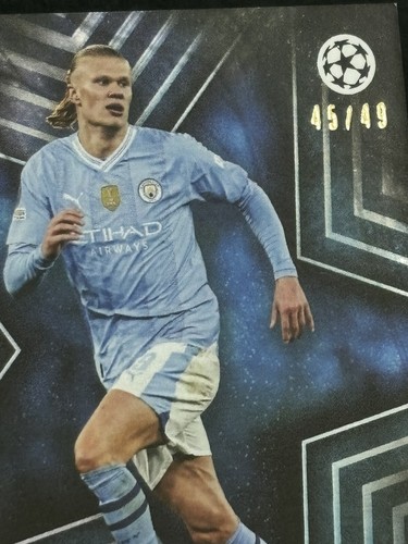 Erling Haaland Parallel /49 Topps Knockout 2024 Manchester City - Imagen 2 de 3
