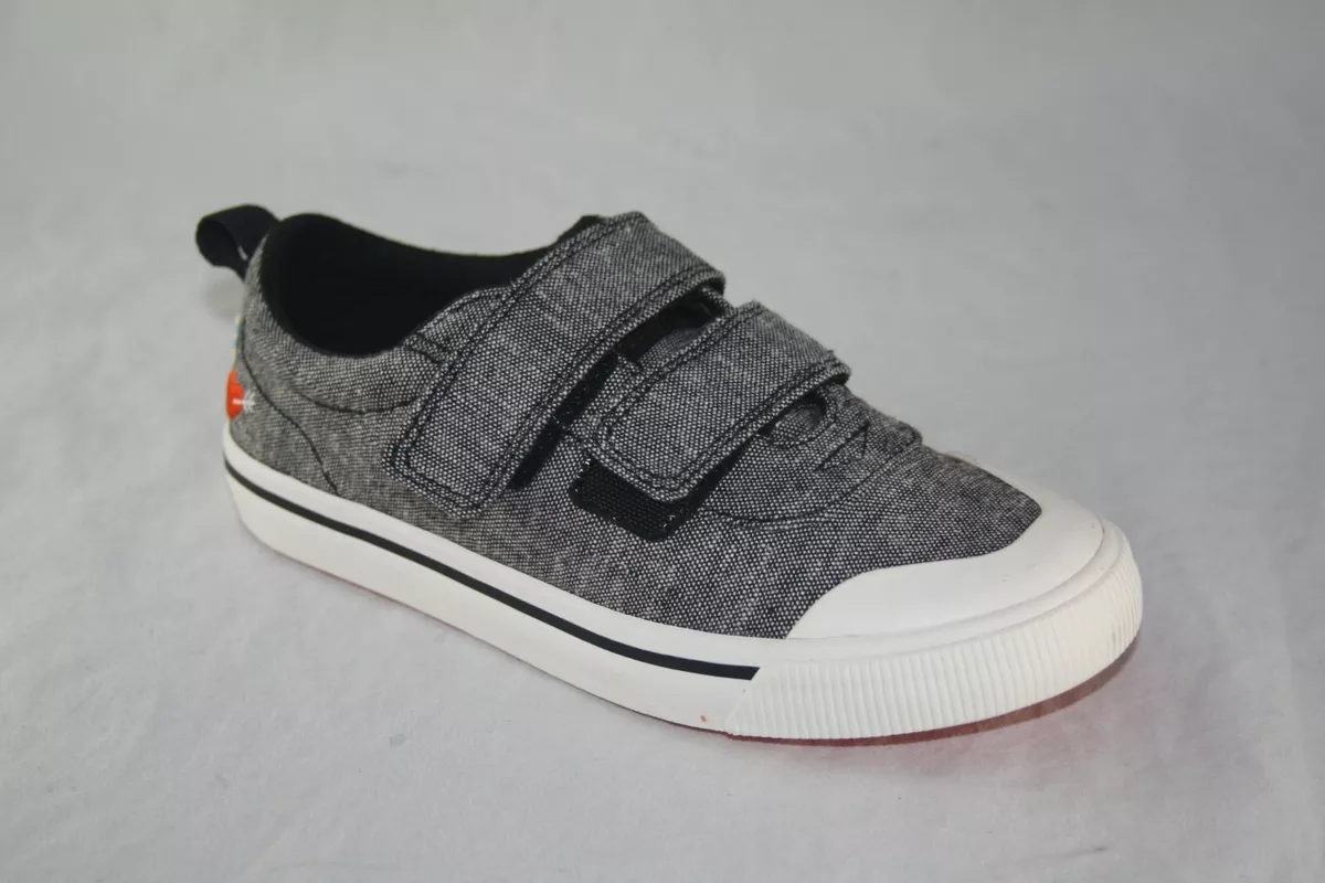 TOMS Black Slub Chambray Sweetheart Youth Doheny Sneakers WITH 2