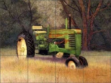 Tractor Tile Backsplash Matcham Country Life Art Ceramic Mural RW-MM012
