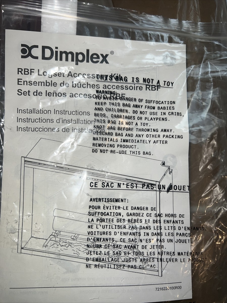 Set De Bûches Dimplex RBFL30BR - Pour Foyer Revillusion 30'' - NEUF