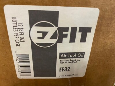 (12 PACK) EZFIT Air Tool Oil #EF32 8oz