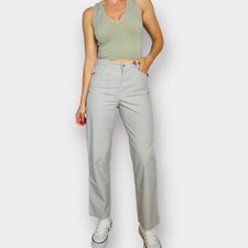 2000s Riders casuals Gray Window Pane Slacks