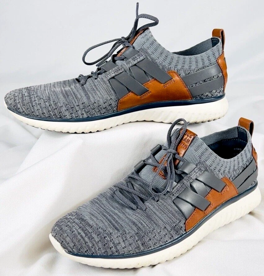 Cole Haan Grand Motion Woven Men s 9.5M Gray Stitchlite Leather