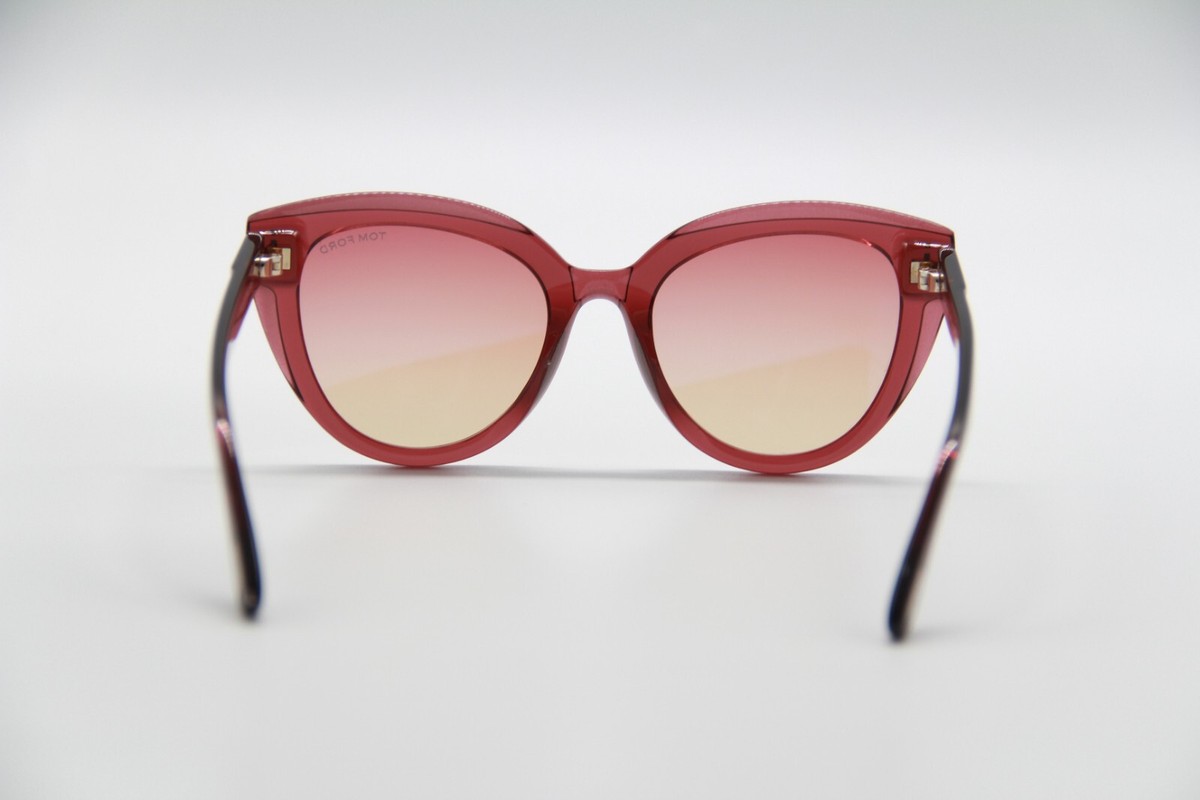 NEW TOM FORD FT0938/S WOMEN SUNGLASSES TOM FORD TORI TF938 69T Tom Ford Sunglasses Women Burgundy Cat Eye Gradient FT0938  main image 2