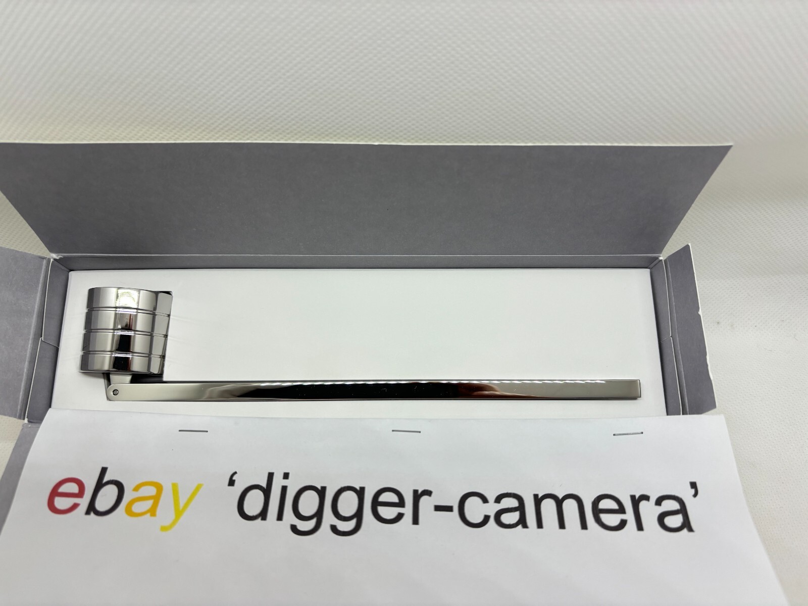 Christian Dior Set of Silver Candle Snuffer Stand Cover New F/S eBay