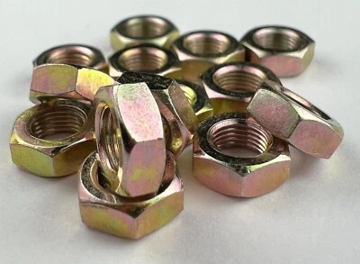 KM CARBURETOR M5 x 0.5 Fine Thread JIS Metric Nut Yellow Chromate Made in Japan Ships from USA