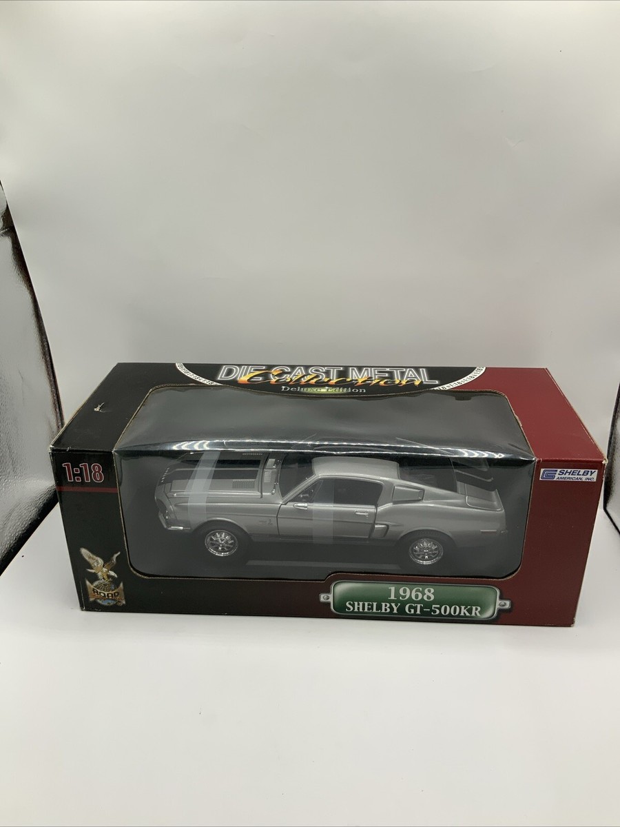 1968 Shelby GT-500KR ミニカー1/18 1968 Shelby G.T. 500KR Convertible Black with White Top | Acme