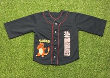 Vintage Children s Charmander Pokemon Baseball Jersey Embroidered Shirt Size 6