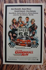 The Cannonball Run  Part 1 Lobby Card Movie Poster #1 Burt Reynolds Jackie Chan