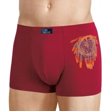 2Pack Fashion Comfortable Mid Rise Square Pants Men U Convex Modal Boxer Briefs