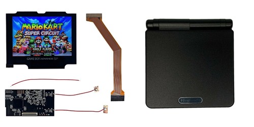 Gameboy Advance SP IPS Kit CHOOSE A SHELL V2 LCD Backlight NO SOLDER REQUIRED - Picture 11 of 58