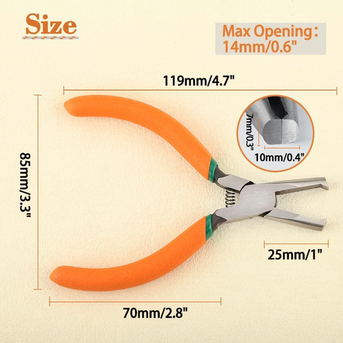 5-Inch Transverse End Cutter SMT/SMD Chip Cutters Side Cutting Pliers Front Angl - Picture 6 of 12