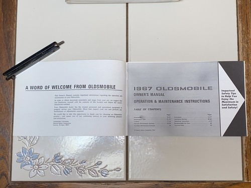 1967 Oldsmobile Ninety-Eight Delta 88 Delta 88 Custom Delmont 88 Owner's Manual - Foto 3 di 5