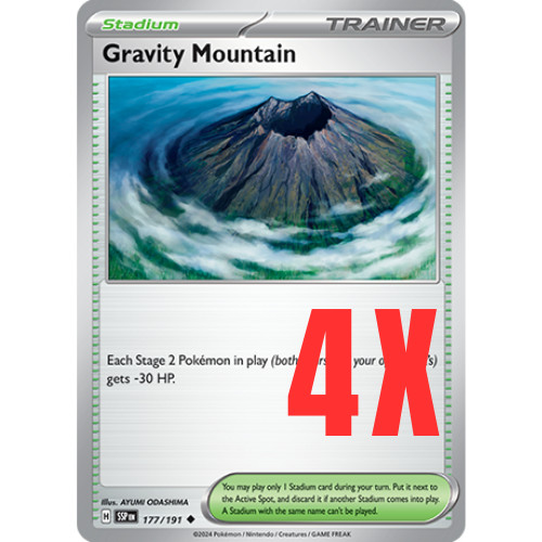 Gravity Mountain 250/191 Secret Gold Full Art Rare Pokemon Surging Sparks  SV8 NM