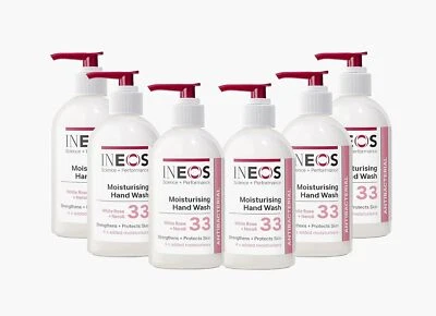‎INEOS HYGIENICS INEOS - Liquid Hand Soap - Moisturising - Antibacterial - White Rose + Neroli -