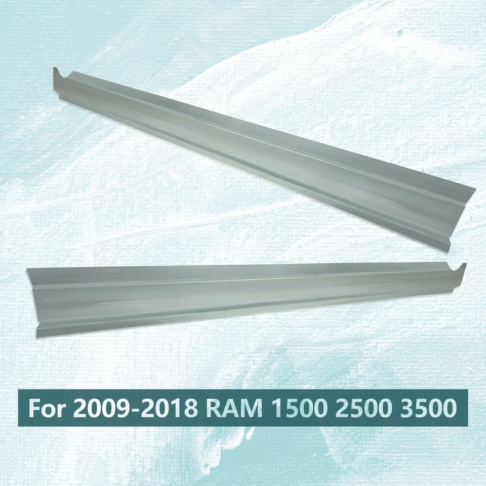 PAIR Slip-on Rocker Panels For 2009-18 Dodge Ram 1500 2500 3500 Pickup Crew Cab Foto 2 de 4