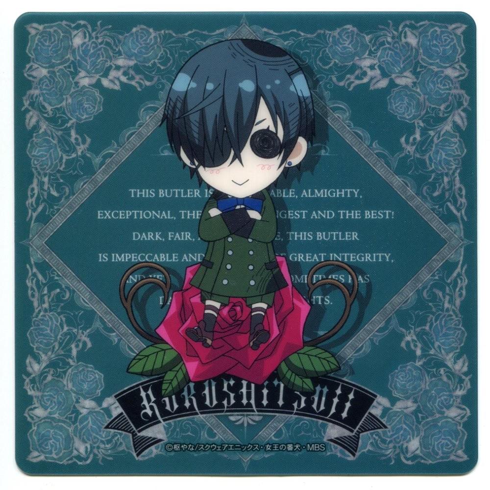 Butler Message Card 3 pcs big card set Black Butler Kuroshitsuji anime Sebastian Michaelis ...