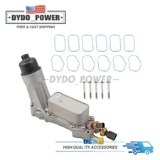 Aluminum Engine Oil Cooler Filter Housing Fits 11-16 Dodge Jeep Chrysler Ram3.6L