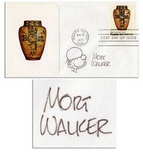 Mort Walker Signed ''Beetle Bailey'' Sketch Art Signature
