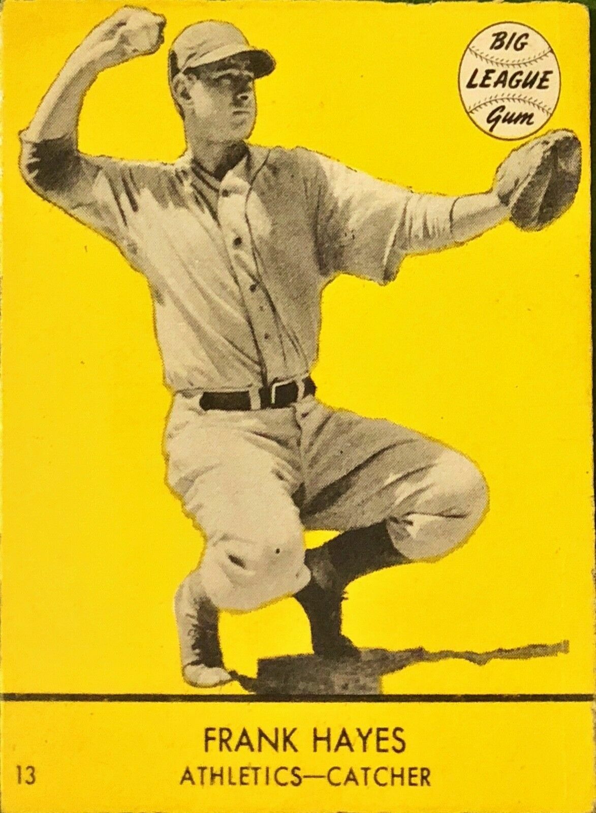 Frank Hayes #13 Baseball Cards 1941 Goudey trading card — raw and PSA graded price guide