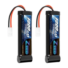 2PCS ZEEE 3000mAh 8.4V Ni-MH Battery Tamiya Plug for RC HPI Kyosho Car Truck 