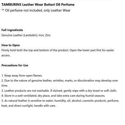 TAMBURINS Bottari Oil Perfume 6ml K-Beauty | eBay