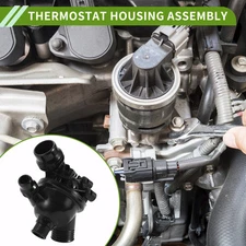 Engine Coolant Thermostat Housing Assembly for BMW E60 E61 E81 E87 E88 E90 E91 Y