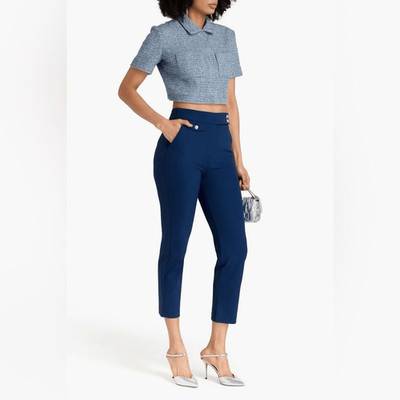 VERONICA BEARD Renzo cropped crepe slim-leg pants