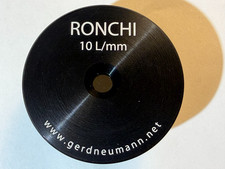 Ronchi 10 L/mm Optical Test Screen Grating 25mm ID 32mm OD Tube Gerd Neumann