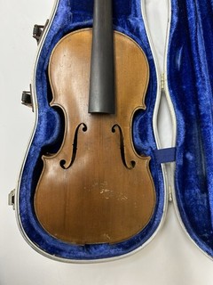 G.A. Pfretzschner 4/4 Violin For Parts/Restoration w/ Hard Case #7