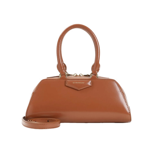 GIVENCHY Antigona Mini $1750 Caramel Brown East-West Handbag New And Authentic