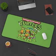 TMNT Teenage Mutant Ninja Turtles Desk Mat green - Mouse Pad 3 Sizes