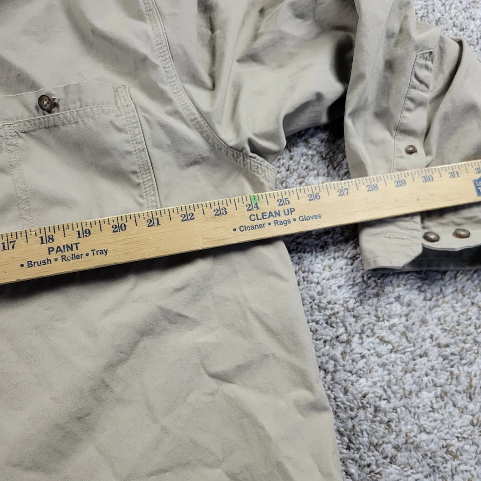 Dri Duck Shirt Mens Large Brown Long Sleeve Button Down Oxford Outdoors - Image 4 of 4