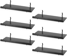 Pegboard Shelves 6 Pack - Medium Shelf for Garage Sturdy Iron Accessories