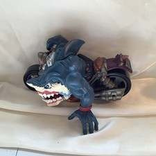 1995 Mattel Street Sharks Ripster Rip Rider Motorcycle Figure