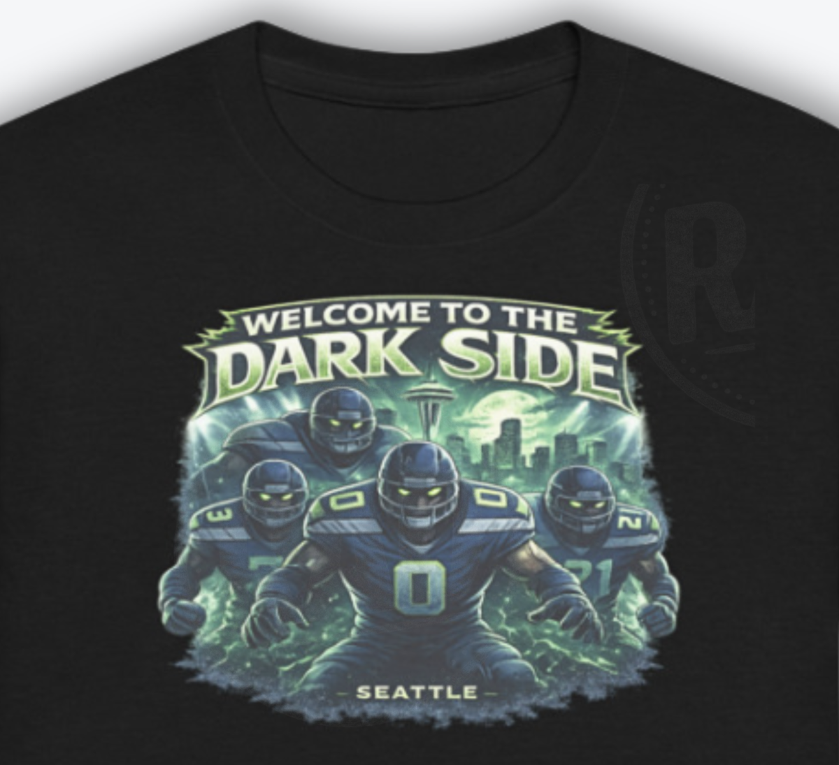 T-shirt à manches longues avec logo de l'équipe Seattle