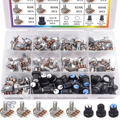 Taiss Potentiometer Kit B1K B5K 10K 20K 50K