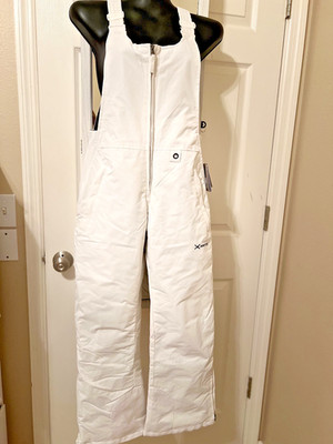 Arctix Women's Essential Insulated Bib Overall White Sz S 4-6 31''L 29